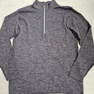 Lululemon Metal Vent Tech Half-Zip Gray Grey XL M3DGCS Running Outdoor Workout